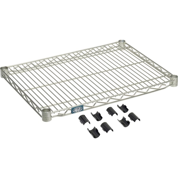 Nexel Poly-Z-Brite Wire Shelf 30inW x 18inD S1830Z - main